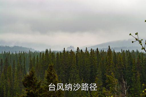 臺風納沙路徑