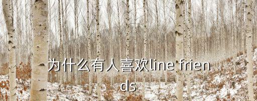 為什么有人喜歡line friends