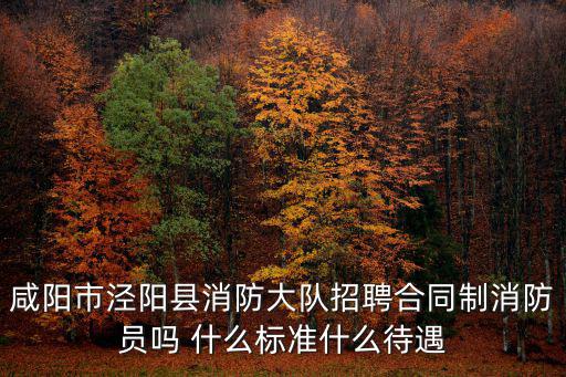 消防招聘，咸陽(yáng)市涇陽(yáng)縣消防大隊(duì)招聘合同制消防員嗎 什么標(biāo)準(zhǔn)什么待遇
