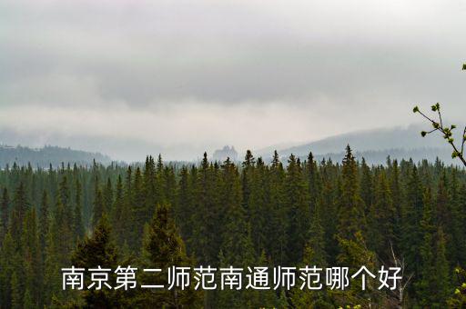 南京第二師范學院，南京第二師范南通師范哪個好