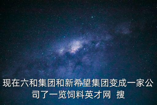 現(xiàn)在六和集團(tuán)和新希望集團(tuán)變成一家公司了一覽飼料英才網(wǎng)  搜