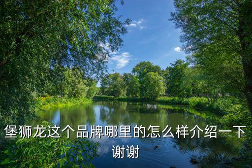堡獅龍這個(gè)品牌哪里的怎么樣介紹一下謝謝