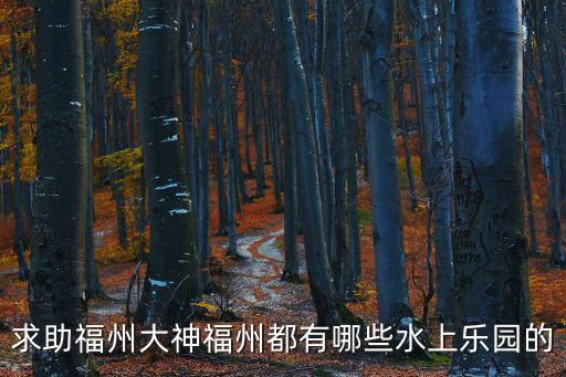 求助福州大神福州都有哪些水上樂園的