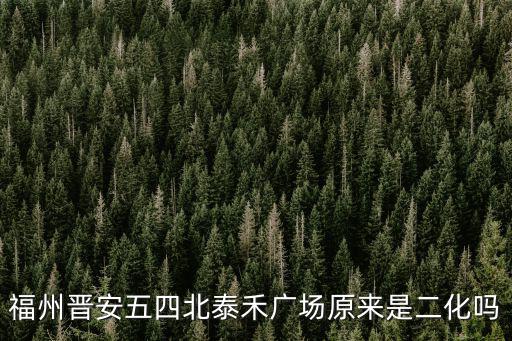 福州晉安五四北泰禾廣場原來是二化嗎