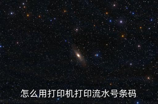怎么用打印機(jī)打印流水號條碼