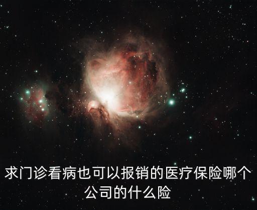 門急診醫(yī)療保險，求門診看病也可以報銷的醫(yī)療保險哪個公司的什么險
