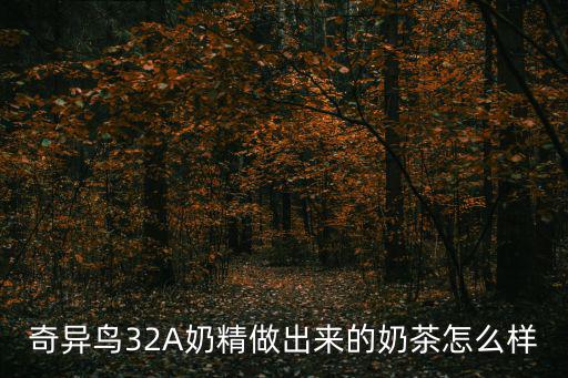 奇異鳥32A奶精做出來的奶茶怎么樣
