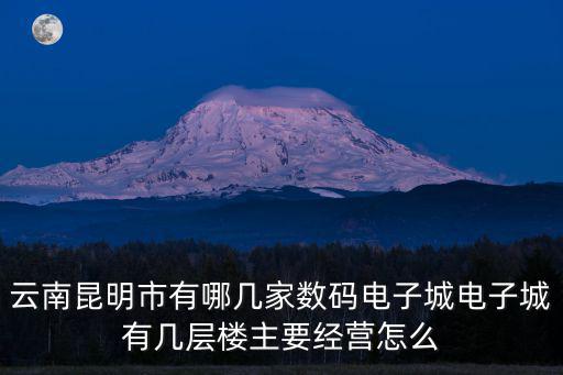 電子城，昆明有幾家電子城