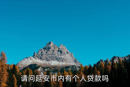 延安個人貸款，請問延安市內有個人貸款嗎