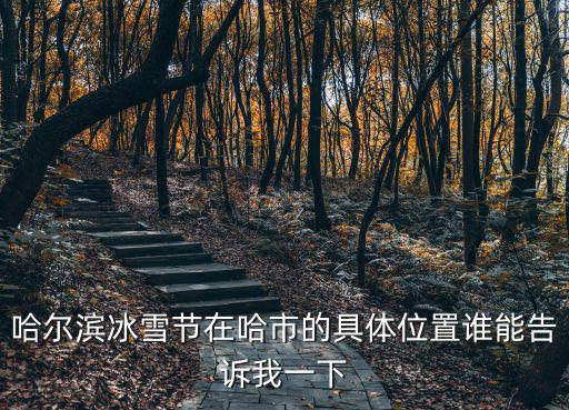 哈爾濱冰雪節在哈市的具體位置誰能告訴我一下