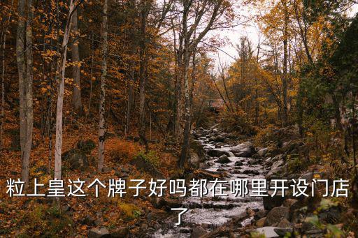 粒上皇這個牌子好嗎都在哪里開設(shè)門店了