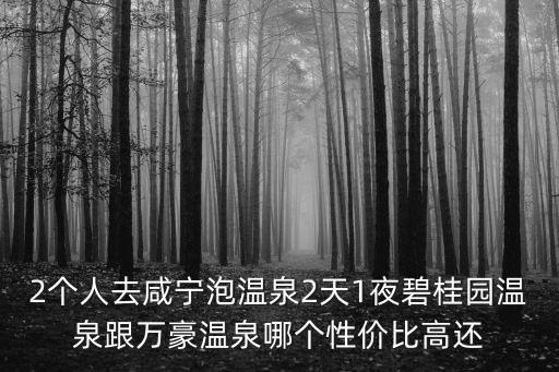 2個(gè)人去咸寧泡溫泉2天1夜碧桂園溫泉跟萬(wàn)豪溫泉哪個(gè)性價(jià)比高還
