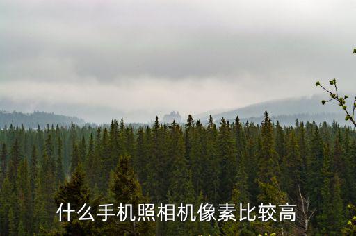 什么手機照相機像素比較高
