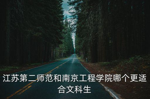 江蘇第二師范和南京工程學院哪個更適合文科生