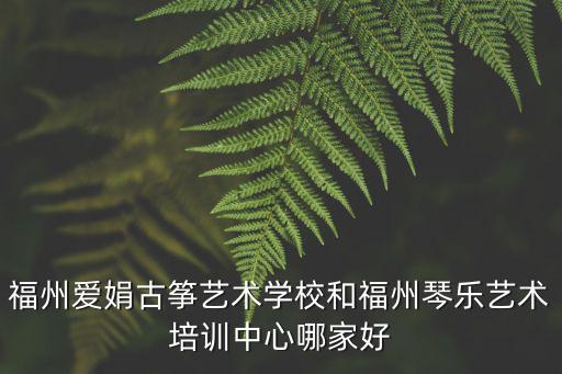 福州愛娟古箏藝術學校和福州琴樂藝術培訓中心哪家好