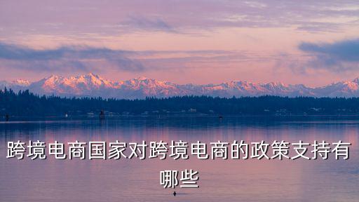 電商政策，目前國家有沒有關(guān)于鼓勵跨境電商的政策