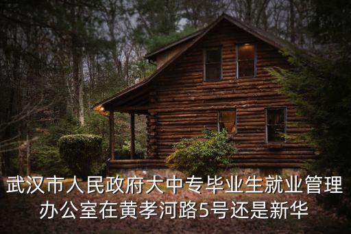 武漢市人民政府大中專畢業生就業管理辦公室在黃孝河路5號還是新華