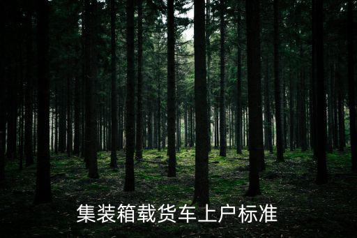 箱載，標準20尺集裝箱最大載重多少