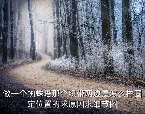 做一個蜘蛛塔那個織帶兩邊是怎么樣固定位置的求原因求細節圖