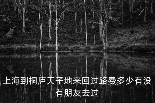 上海到桐廬天子地來回過路費多少有沒有朋友去過