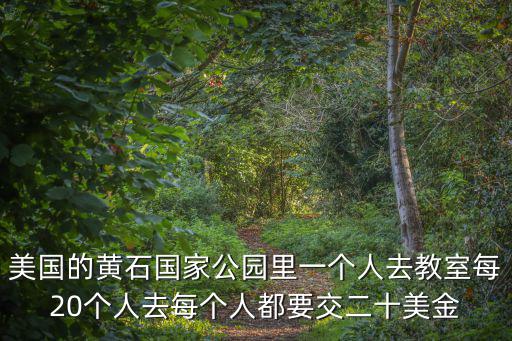 美國的黃石國家公園里一個人去教室每20個人去每個人都要交二十美金
