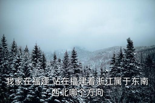 我家在福建 站在福建看浙江屬于東南西北哪個方向