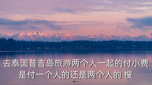 去泰國(guó)普吉島旅游兩個(gè)人一起的付小費(fèi)是付一個(gè)人的還是兩個(gè)人的 搜