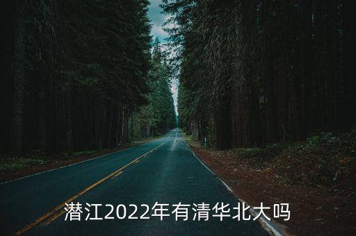 潛江2022年有清華北大嗎