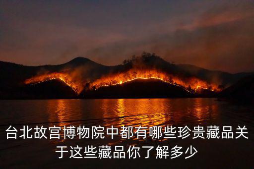 臺北故宮博物院中都有哪些珍貴藏品關于這些藏品你了解多少