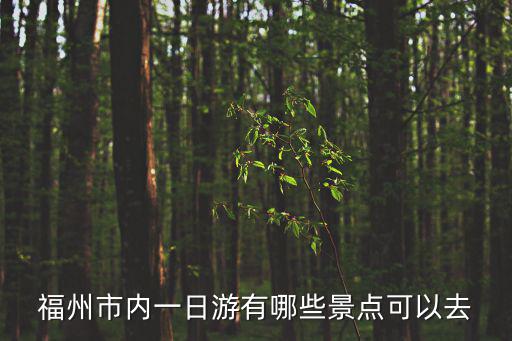 福州市內一日游有哪些景點可以去