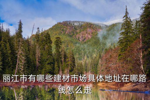 麗江市有哪些建材市場具體地址在哪路線怎么走