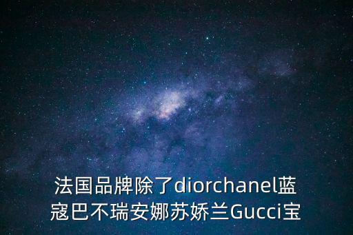 法國品牌除了diorchanel藍(lán)寇巴不瑞安娜蘇嬌蘭Gucci寶