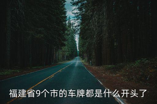 福州車牌，各市的車牌是多少福州是閩A莆田B泉州C廈門D 后面E是哪 F
