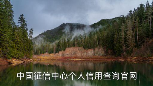 個人征信中心官網查詢，如何查詢自己在中國人民銀行征信中心的個人信用報告