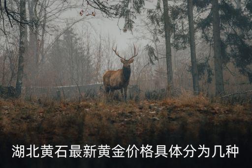 湖北黃石最新黃金價格具體分為幾種