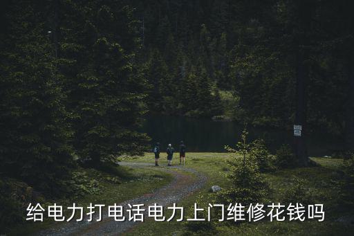 給電力打電話電力上門維修花錢嗎