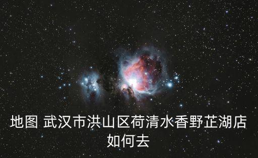 地圖 武漢市洪山區(qū)荷清水香野芷湖店如何去