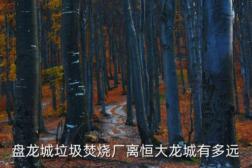 盤龍城垃圾焚燒廠離恒大龍城有多遠