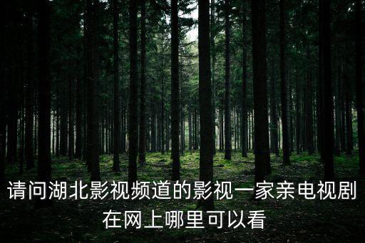 請(qǐng)問(wèn)湖北影視頻道的影視一家親電視劇 在網(wǎng)上哪里可以看