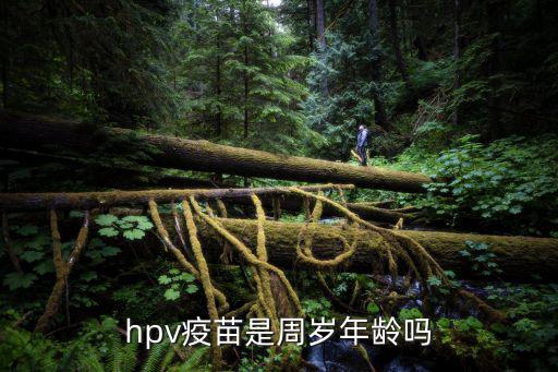 hpv疫苗是周歲年齡嗎