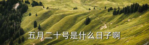 5月20號(hào)，五月二十號(hào)是什么日子啊