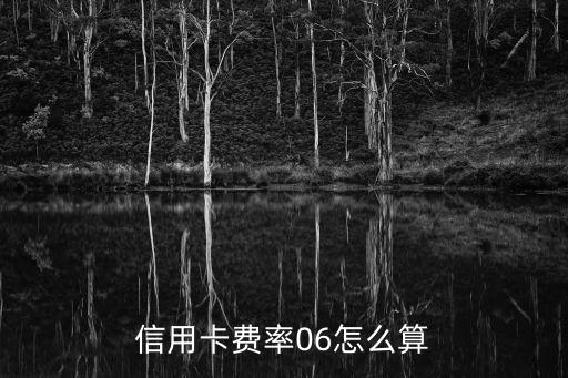 信用卡費(fèi)率怎么算，信用卡每一期的費(fèi)率為066怎么計(jì)算利息