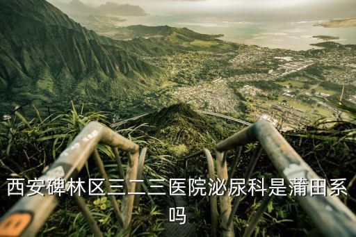 西安碑林區三二三醫院泌尿科是蒲田系嗎