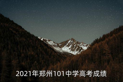 鄭州101中學，2021年鄭州101中學高考成績