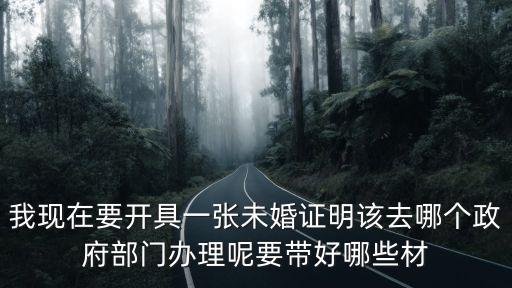 未婚證明去哪里開，怎么辦理未婚證明