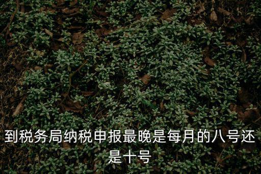 到稅務局納稅申報最晚是每月的八號還是十號