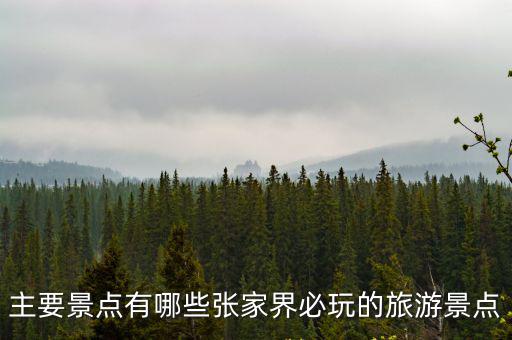 張家界旅游必看，主要景點有哪些張家界必玩的旅游景點