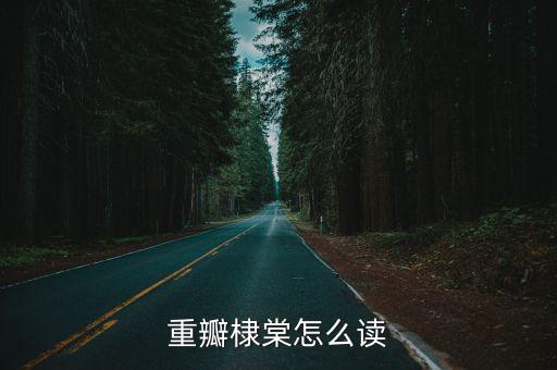 重瓣棣棠怎么讀