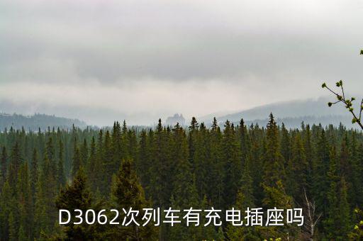 d3062，D3062次列車有充電插座嗎