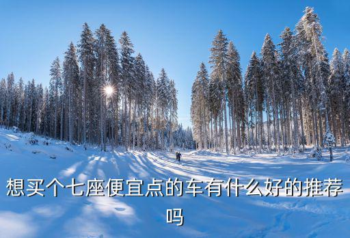 便宜7座商務車，想買個七座便宜點的車有什么好的推薦嗎